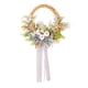 thumbnail image 2 of Corona Artificial Con Calabazas Blancas, Corona Floral Para Patio Interior De Vacaciones., 2 of 5