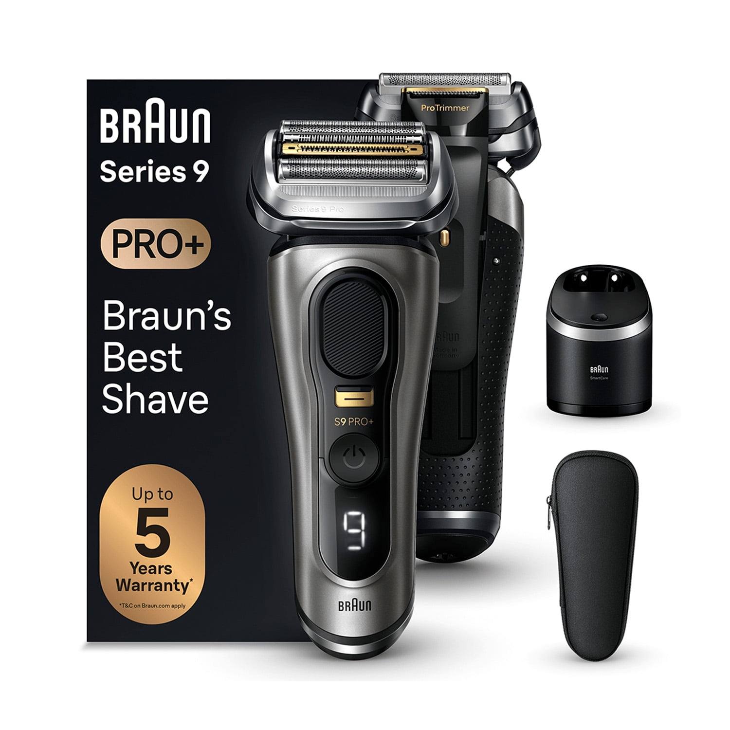 Braun - Afeitadora Electrica 9 Pro 9565cc Plateado