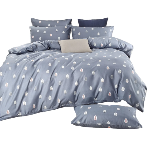 Genérico - Juego Sabanas Floreadas 2 Plazas 200 Hilos 4 Piezas