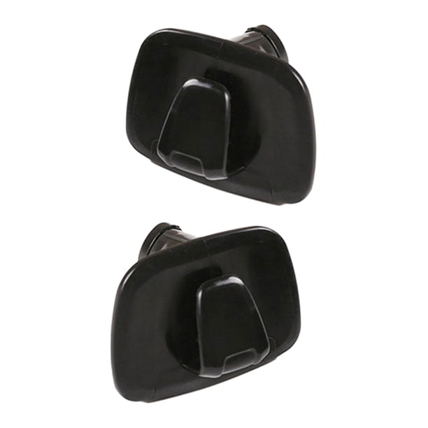 2 piezas ganchos de techo para coche gancho de techo colgador funcional PP accesorios interiores de coche para piezas de reparación de vehículos S60 Negro