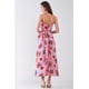 thumbnail image 5 of Vestido Midi con Estampado Floral, sin Mangas, con Lazo Ancho en la Parte Delantera, Dobladillo con Volantes y Detalle de Abertura Lateral, 5 of 5