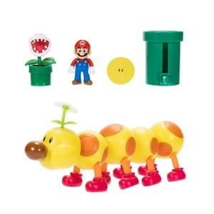 Figura Nintendo Diorama Soda Jungle Con Mario Y Wiggler