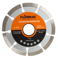 Disco Diamantado 4,5 Pulgadas Segmentado Flowmak