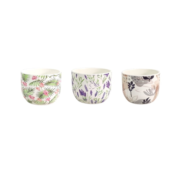 Macetero ceramico oval 12cm