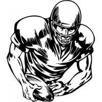 Rienda Libre Graphics - Decomural American Football Player Sports Wall Ws-32962