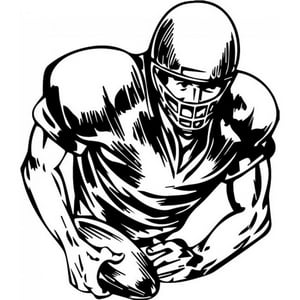 Rienda Libre Graphics - Decomural American Football Player Sports Wall Ws-32962
