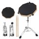 thumbnail image 1 of Drum Practice Pad Horse de 12 pulgadas con soporte y baquetas, 1 of 9