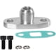 thumbnail image 1 of Kit adaptador de junta de brida, entrada de alimentación de aceite de turbo con brida y junta, kit adaptador 4-AN, AN4 con limitador y pernos integrados, compatible con turbos con cojinetes de bolas T, 1 of 6