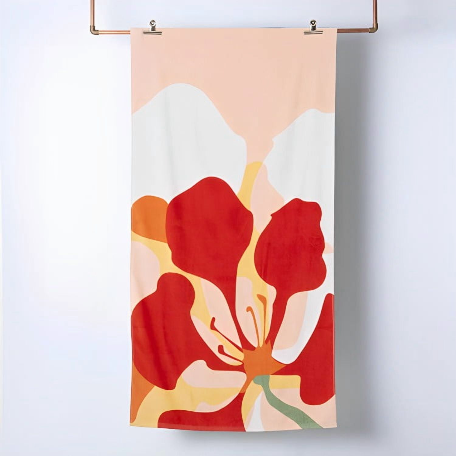 Mashini - Toalla De Playa Algodón Velour Poppy