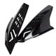 thumbnail image 3 of Casco De Motocicleta De Plástico Orejas Cuernos Piezas Decorativas Protectoras Negro, 3 of 5