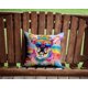 thumbnail image 4 of Almohada Decorativa Pug Hippie Dawg 14x14, 4 of 6