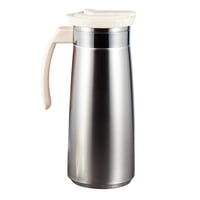 Magideal - Jarra De Agua De Acero Inoxidable, Hervidor De Té De Agua Fría De 43,96 /1,3 L, Hervidor De Agua Fría, Hervidor De Café Frío Para Jugo, Refrigerador Blanco