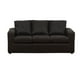 thumbnail image 2 of Living Emilia Sofá 3 Cuerpos + 2 Pouf Cuero Auris Negro, 2 of 8