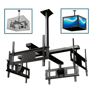 Genérico - Soporte De Techo Para Tv Cuadruple 32 A 70 Pulg Aspor 360°