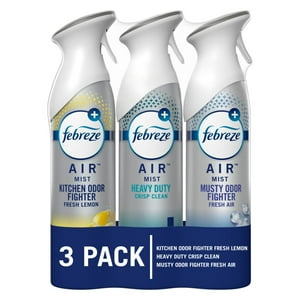 Aerosol Ambientador Febreze Heavy Duty Kitchen, 260 Ml, Paquete De 3