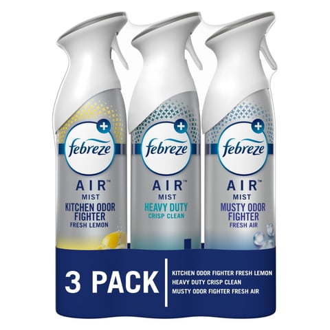 Aerosol Ambientador Febreze Heavy Duty Kitchen, 260 Ml, Paquete De 3