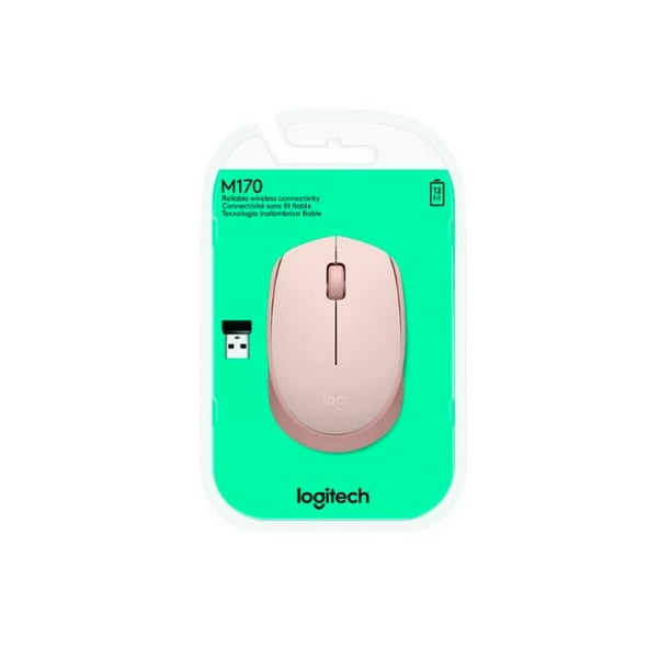 Mouse inalámbrico sensor optico rosado | Lider
