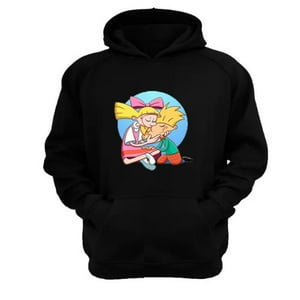 Genérico - Polerón Canguro Hola Arnold Negro Talla S Unisex