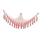 thumbnail image 4 of Red De Hamaca De Juguete De Felpa Para El Hogar, Soporte Para Hamaca De Esquina De Macramé, 39x39x47 Pulgadas, Color Rosa, 4 of 5