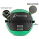 thumbnail image 2 of Balón medicinal ProSourceFit Soft 4,5 kg/14 cm, color verde, 2 of 7