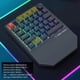 thumbnail image 5 of Teclado gamer inalámbrico MageGee de una mano con RGB y switches rojos, 5 of 8
