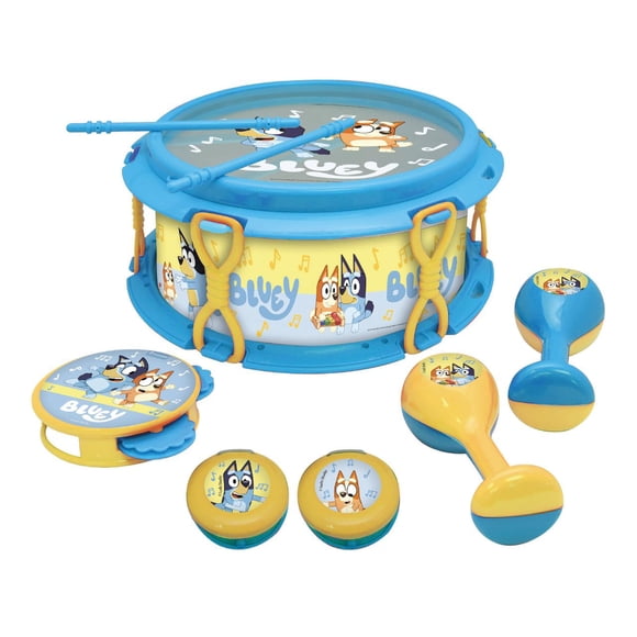 Set Musical Tambor 6 Instrumentos Bluey