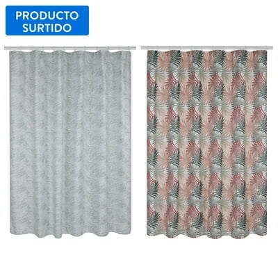 Cortina De Baño Hojas  Haus