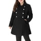 thumbnail image 4 of Abrigos de invierno para mujer de talla grande Agnes Orinda, chaqueta de abrigo de doble botonadura, 3X negro, 4 of 9