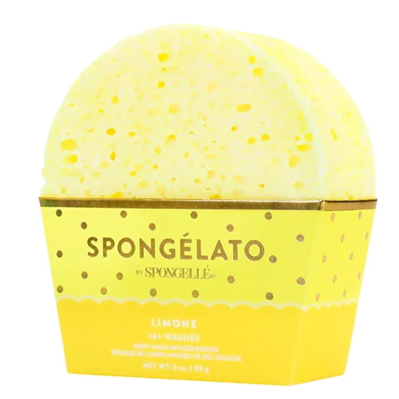 Exfoliante corporal SPONGELLÉ Spongelato Loofah con gel de baño Limone
