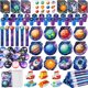 thumbnail image 1 of Set de recuerdos de fiesta con temática del espacio exterior de Ben-Louis, 108 piezas, para niños, 1 of 7