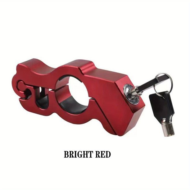 Motorcycle Lock - Heavy Duty Anti-Theft Grip Lock - Throttle And Handlebar Security - Locks Front Brake And Clutch On Dirt Bike Mopeds And ATVs