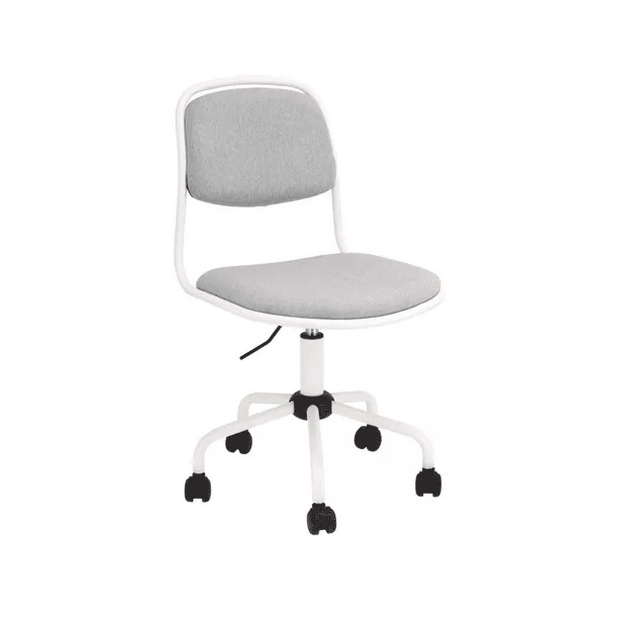 Genérico - Silla De Escritorio Con Tapizado De Tela Melange Casaideas Color Gris