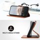 thumbnail image 5 of Funda Cartera Fibra de Carbono para Motorola MOTO G45 con Soporte y Cierre Magnético Marrón, 5 of 6
