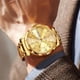 thumbnail image 3 of Reloj OLEVS Hombre Dorado Diamantes Calendario Grande, 3 of 3