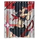 thumbnail image 1 of Cortina de ducha de Anime Otaku Kill la Kill Matoi Ryuko, juego de cortina de baño con ganchos, tamaño 60 x 72 pulgadas, 1 of 3