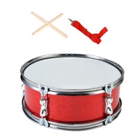 Magideal - Instrumento De Percusión De Tambor De 11 Pulgadas, Ligero, Portátil, Para Aprender Música, Batería, Instrumentos Musicales Para Niñas, Adultos, Niños, Rojo