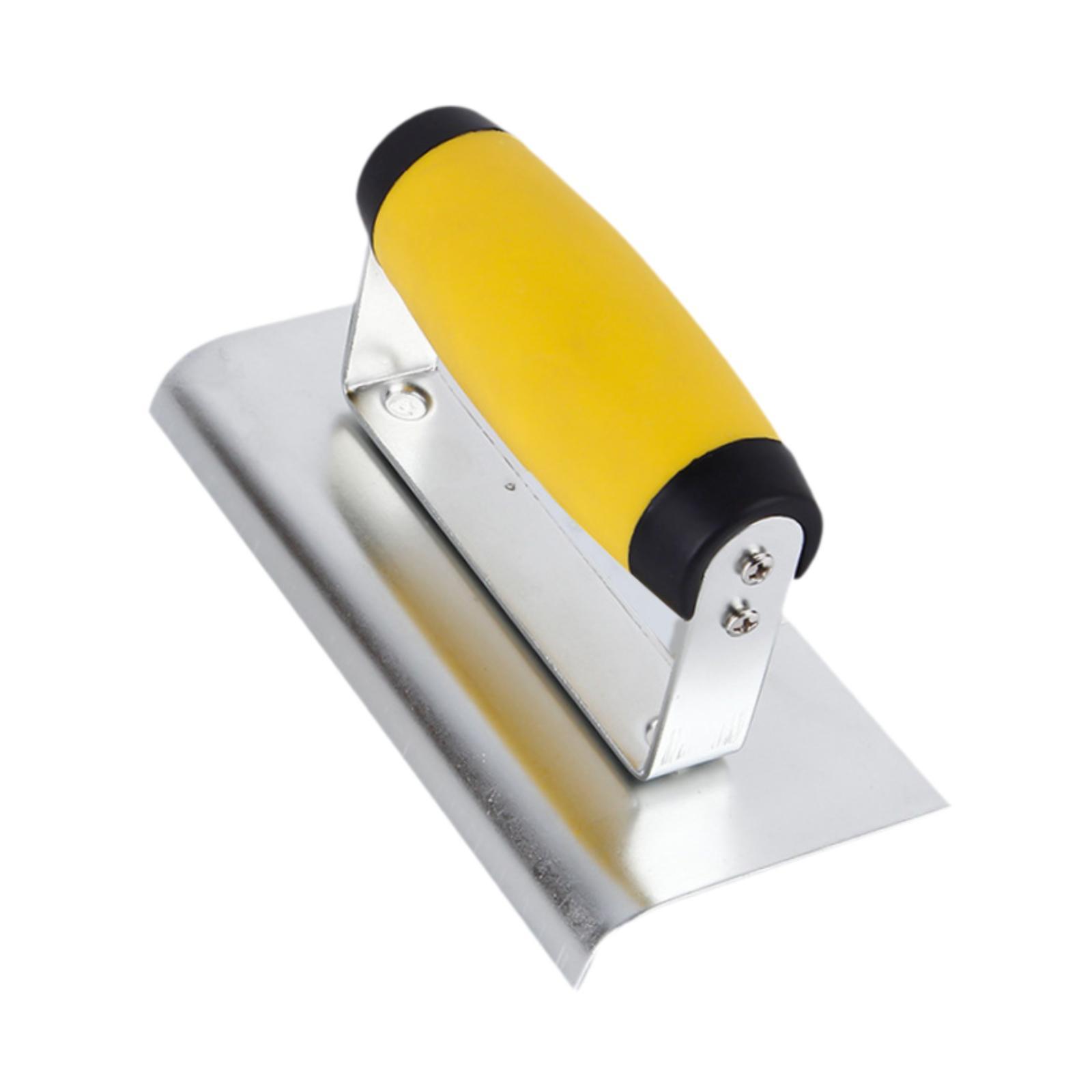 Magideal - Paleta De Enyesado Paleta De Acabado Plano Paleta De Azulejos Herramienta De Hormigón Paleta De Mampostería De Bordes De Hormigón 2 En 1 Para Placas D