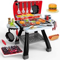 Parrilla De Barbacoa Para Niños Play Kitchen Toy Bstoyder Con Humo Y Luz