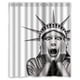 thumbnail image 1 of Cortina de ducha con diseño de la Estatua de la Libertad, juego de cortinas de baño con ganchos, tamaño 60 x 72 pulgadas, 1 of 3