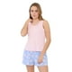 thumbnail image 1 of Pijama Mujer Rib Encaje Rosado Flores Corona, 1 of 5