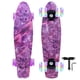 thumbnail image 1 of Skateboard Nattork mini cruiser de 22" con ruedas luminosas moradas, 1 of 6