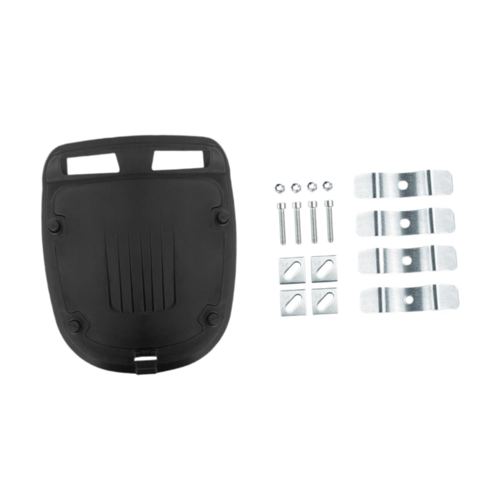 Magideal - Soporte De Caja Trasera De Bicicleta Eléctrica, Placa Base De Caja Trasera, Estante De Extensión, Fácil De Instalar, Soporte De Extensión De Estante