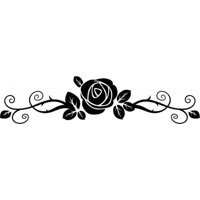 Rienda Libre Graphics - Decomural Rose Flower Floral Headboard Ws-17065