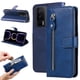 thumbnail image 2 of Funda con Cremallera para Xiaomi Poco F5 Pro, Carcasa Cartera de Cuero PU con Soporte y Tarjetero, 2 of 6
