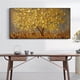 thumbnail image 4 of 1pc, Frameless Golden Tree Oil Painting, Canvas Poster Print For Living Room, Modern Abstract Wall Art, Home Decoration No Frame, 4 of 4