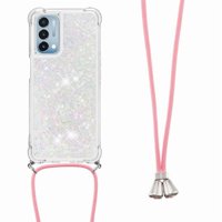 Funda Foxdock Para Oneplus Nord N200 5G Con Cuerda Ajustable, Brillo Líquido, Protección Antigolpes Y Lente – Ideal Para Regalo