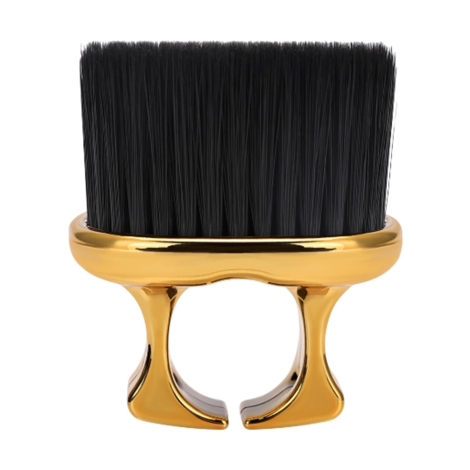 Magideal - Neck Face Suster Cepillo De Limpieza Del Anillo De Cepillo De Agarre Cómodo Cepillos De Barba De Hombres Portátiles Cepillos De Peluquería Suaves Para Oro