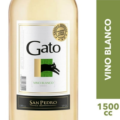 Vino Blanco 13° Botellón 1,5 L Gato