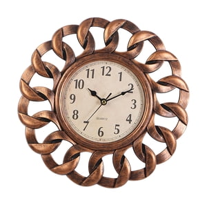 Bothyi - Reloj De Pared Retro Silencioso Elegante Decorativo Para Decoración Comedor Restaurante Bronce