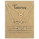 thumbnail image 5 of Gorgeous 3-Pack Zodiac Alphabet Symbols Rhinestone Clavicle Chain Necklaces, 5 of 5